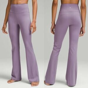 Lululemon Groove Super High Rise Flared Pant Nulu Purple Ash